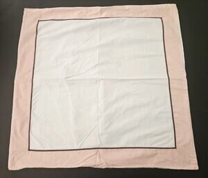 Restoration Hardware pink brown white EURO SHAM, single